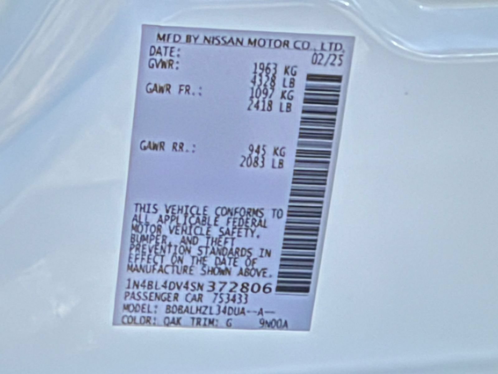 Used 2025 Nissan Altima 2.5 SV FWD image 29