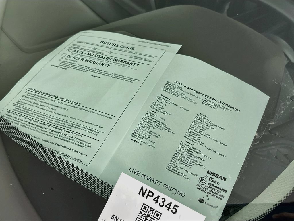 Certified 2023 Nissan Rogue SV w/ SV Premium B Package AWD/4WD image 13