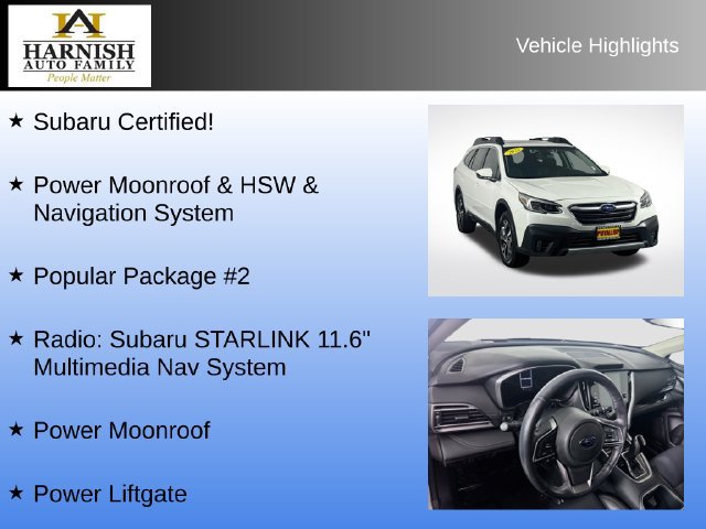 Certified 2022 Subaru Outback Limited w/ Popular Package #2 AWD/4WD image 9