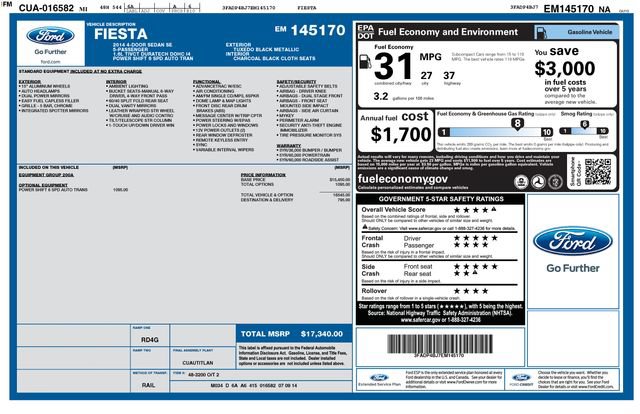 Used 2014 Ford Fiesta SE FWD image 4