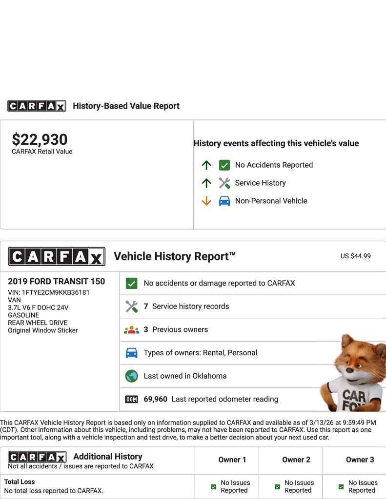 Used 2019 Ford Transit 150 148 Medium Roof image 20