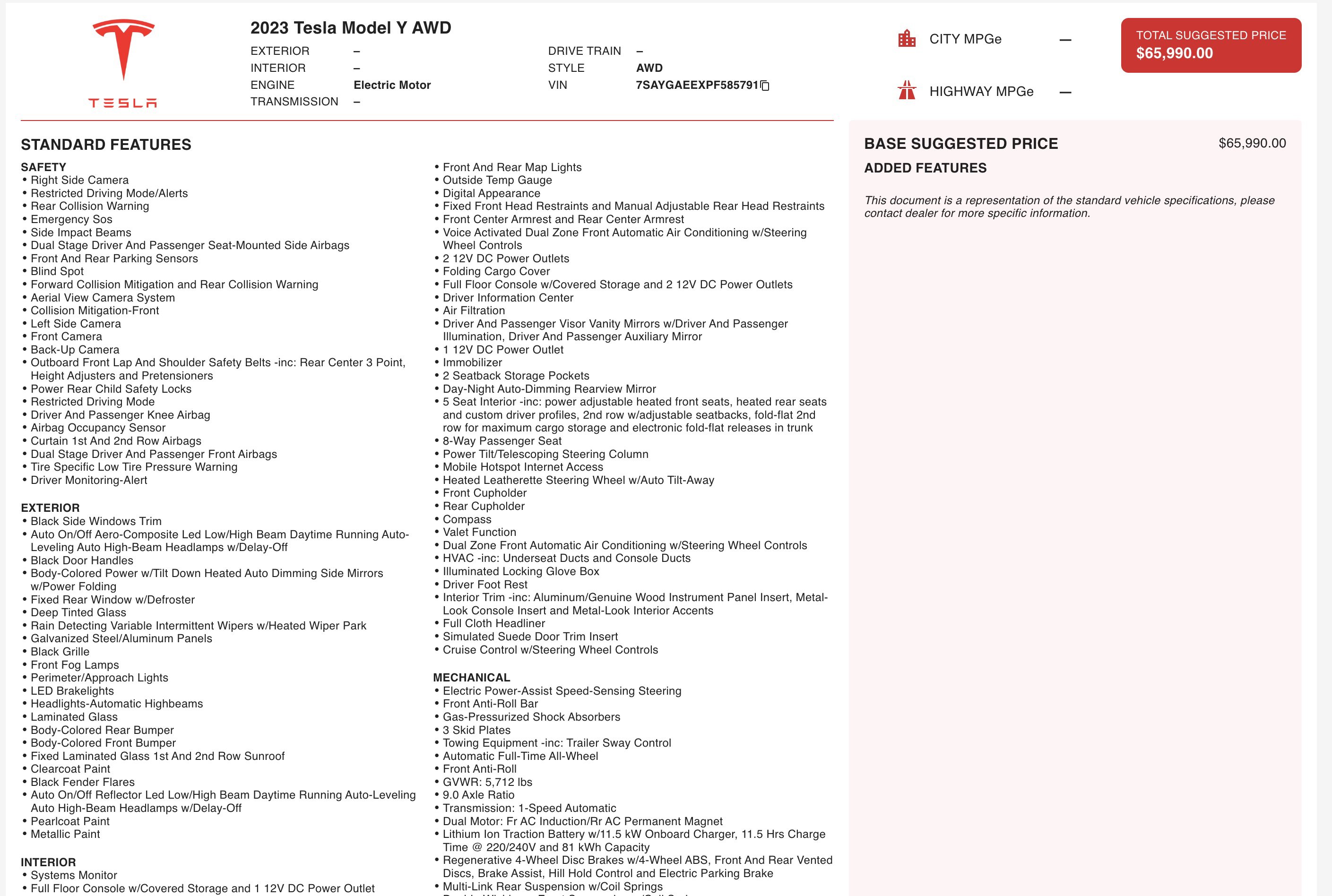 Used 2023 Tesla Model Y Long Range image 5