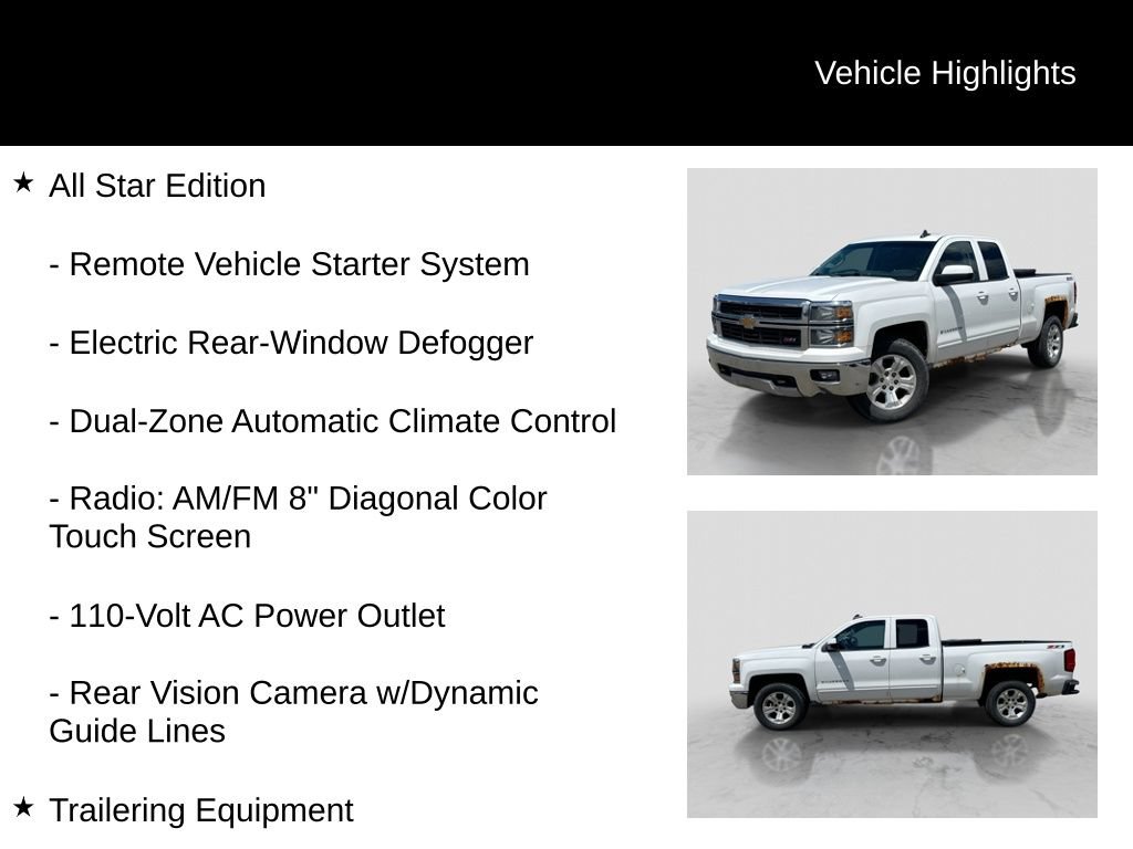 Used 2015 Chevrolet Silverado 1500 LT w/ All Star Edition AWD/4WD image 5