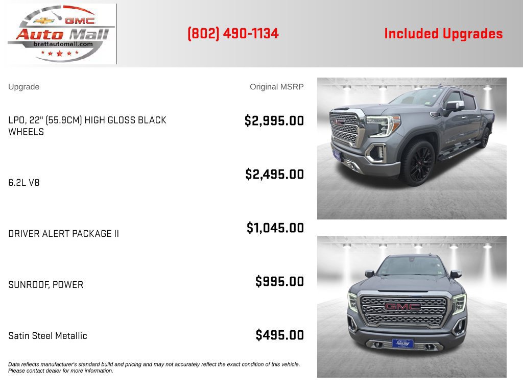 Used 2021 GMC Sierra 1500 Denali w/ Driver Alert Package II AWD/4WD image 4