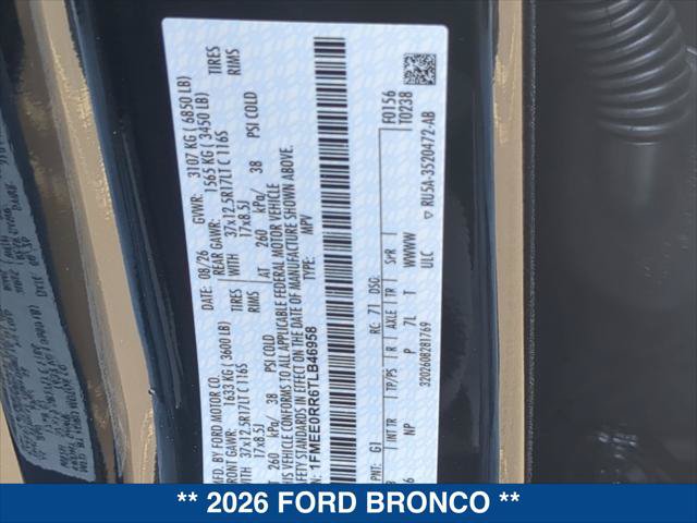 New 2026 Ford Bronco Raptor AWD/4WD image 21