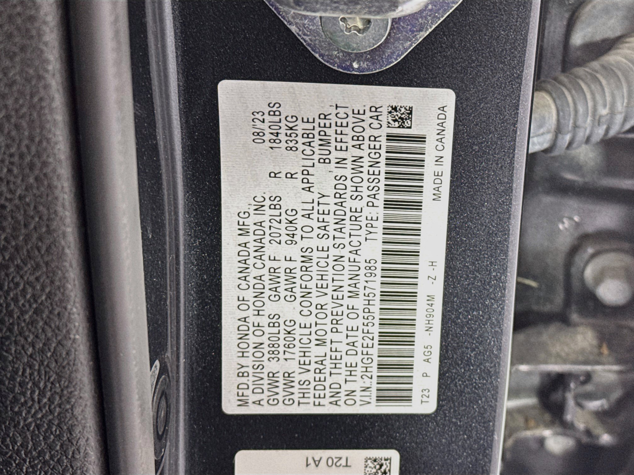 Certified 2023 Honda Civic Sport image 29