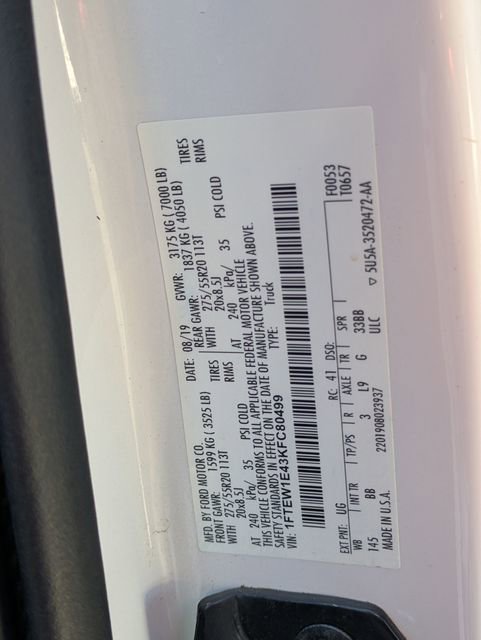 Used 2019 Ford F150 Platinum w/ Equipment Group 701A Luxury image 34