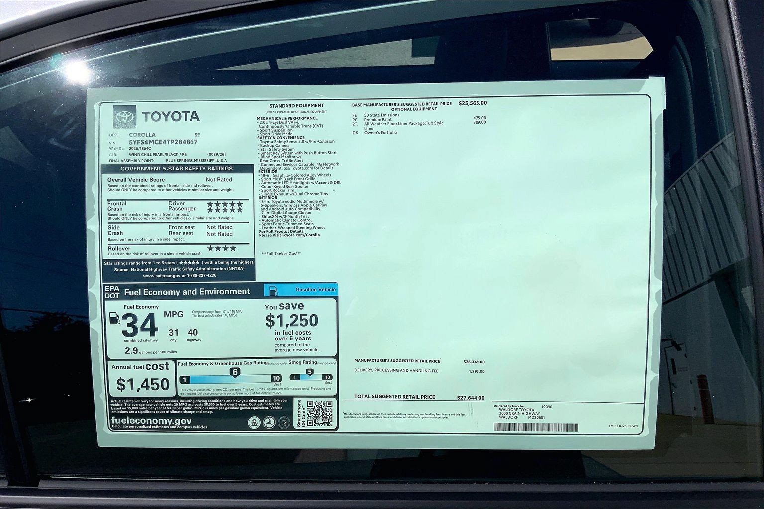 New 2026 Toyota Corolla SE FWD image 18