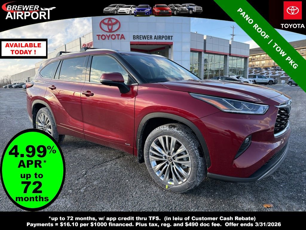 New 2026 Toyota Highlander Platinum