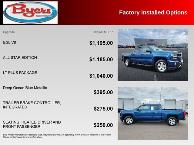 Used 2018 Chevrolet Silverado 1500 LT w/ All Star Edition AWD/4WD image 10