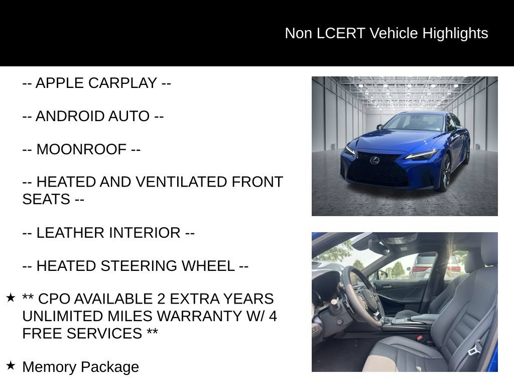 Used 2023 Lexus IS 350 F Sport w/ Memory Package AWD/4WD image 27