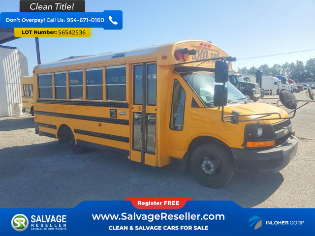 Used 2011 Chevrolet Express 4500 w/ School Bus Package RWD image 1