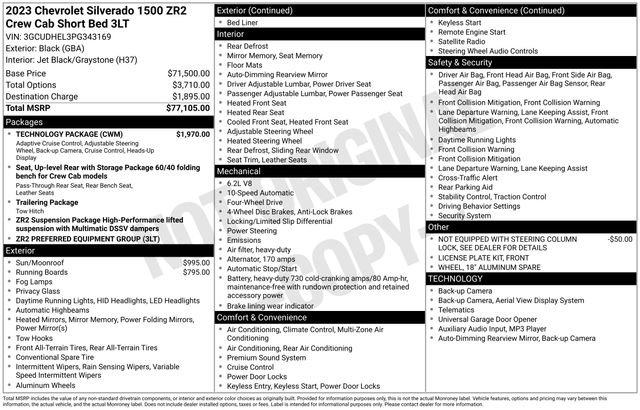 Certified 2023 Chevrolet Silverado 1500 ZR2 w/ Technology Package image 4