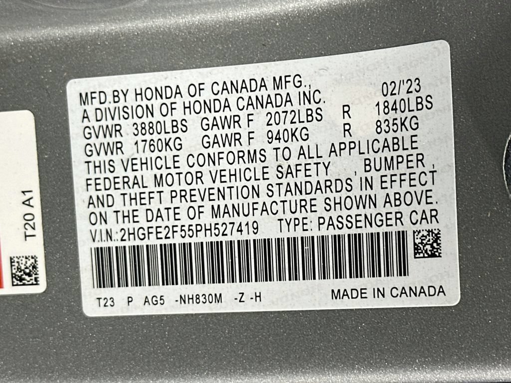 Used 2023 Honda Civic Sport image 30