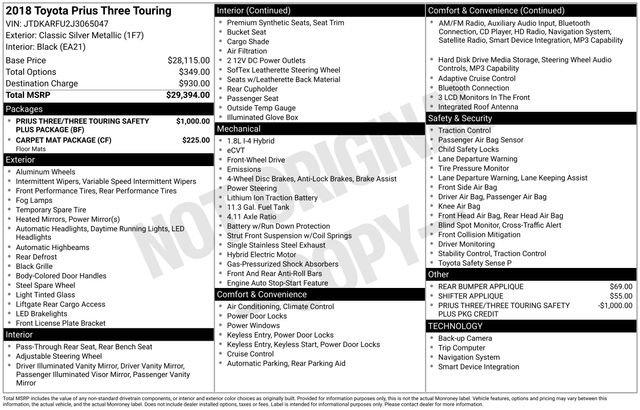 Used 2018 Toyota Prius Three Touring FWD image 29