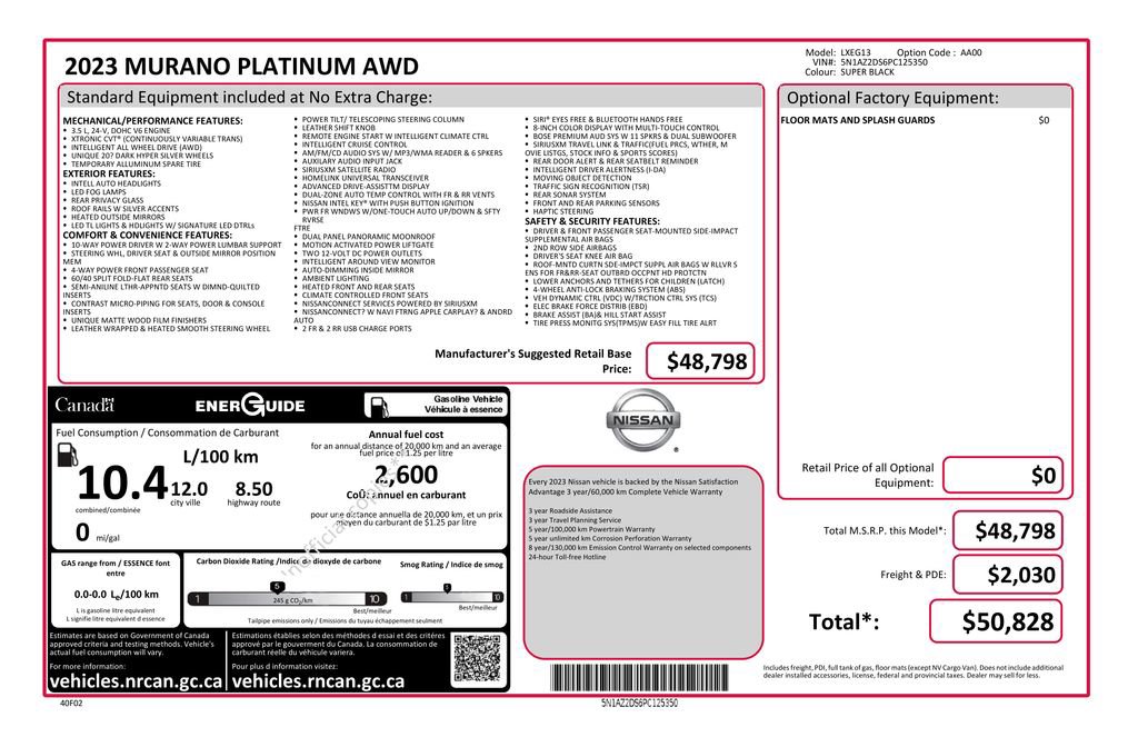 Used 2023 Nissan Murano Platinum image 32
