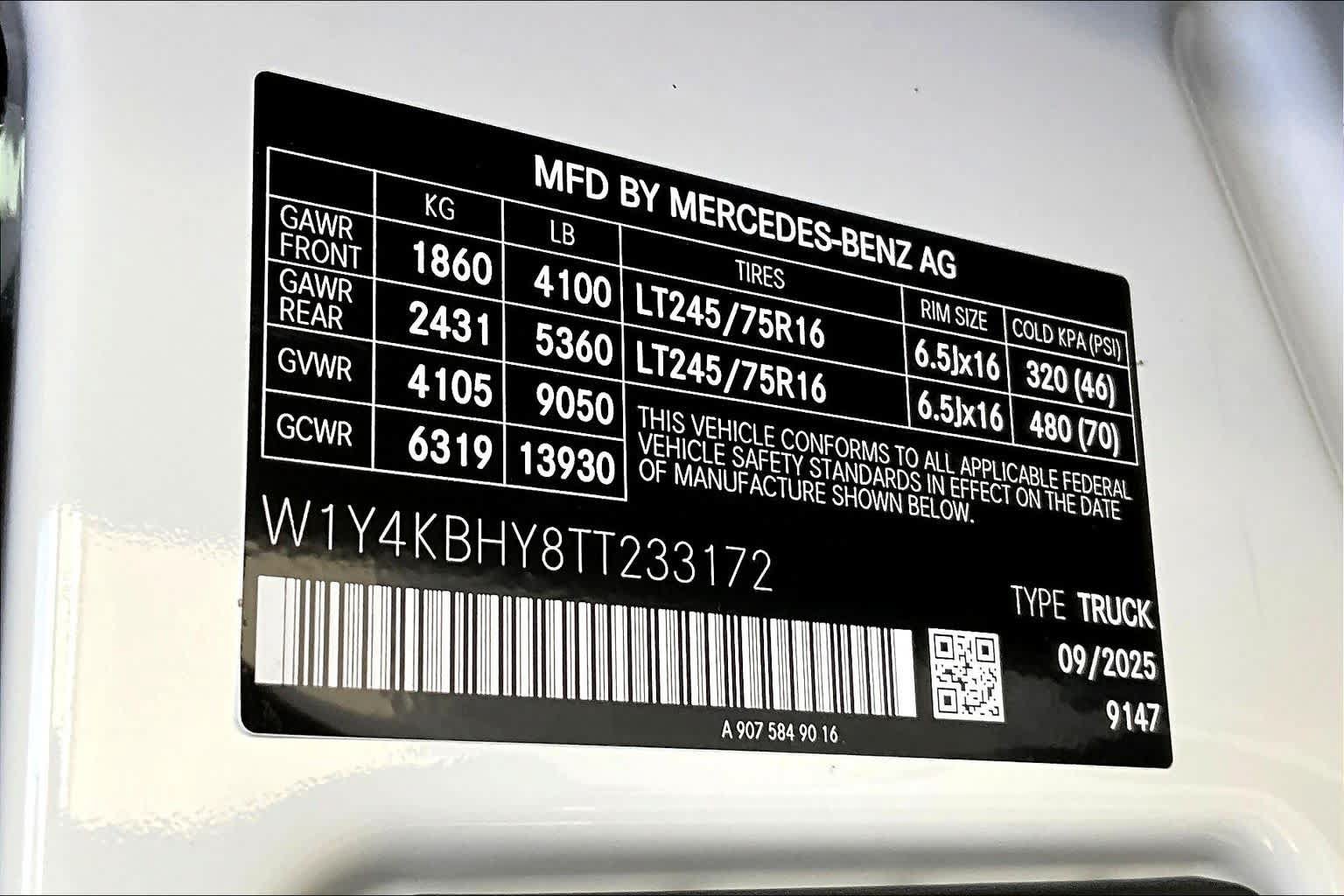 New 2026 Mercedes-Benz Sprinter 2500 image 13