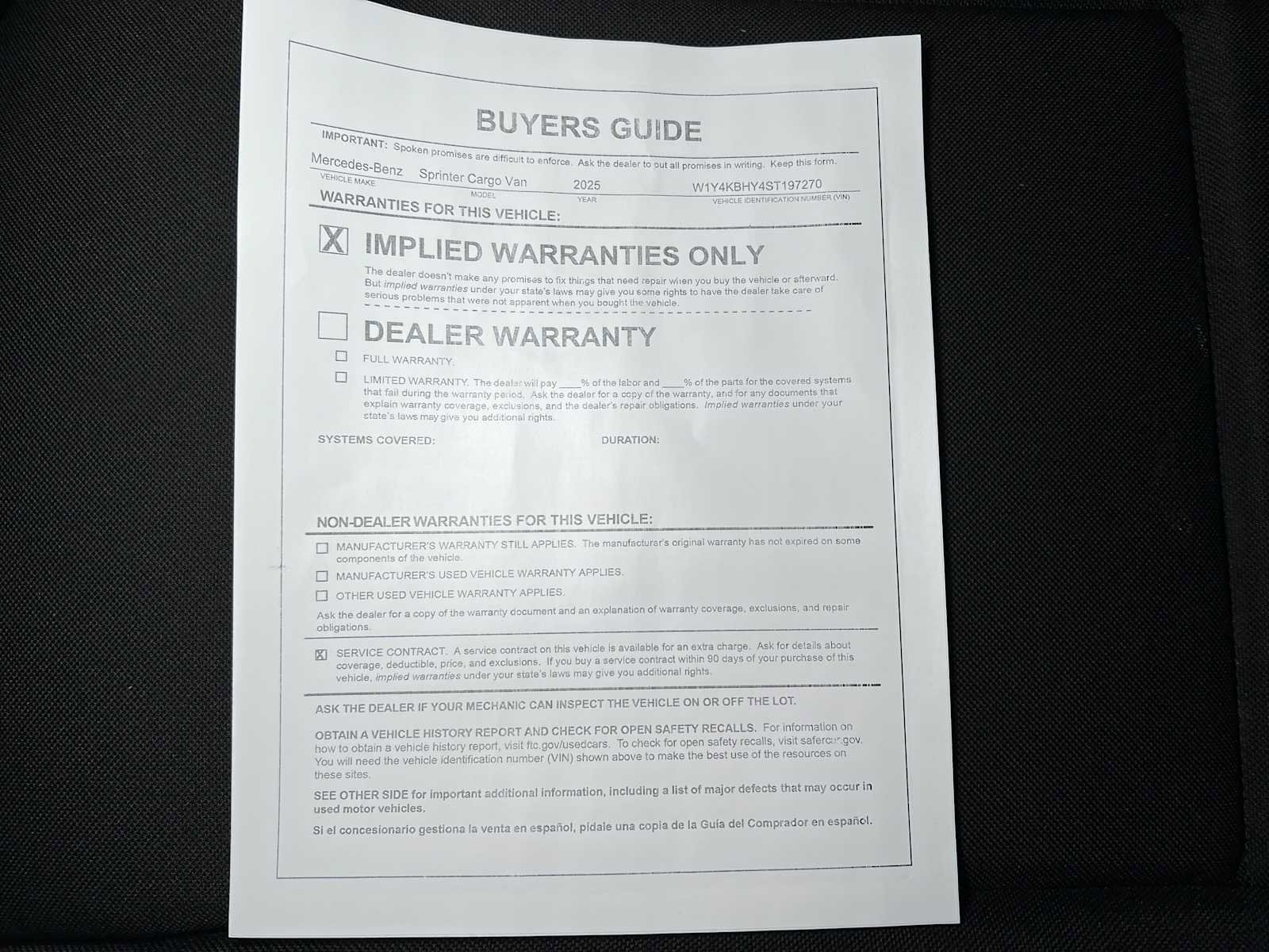 Used 2025 Mercedes-Benz Sprinter 2500 image 38