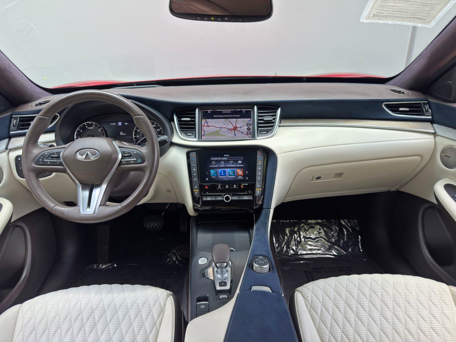 Used 2021 INFINITI QX50 Autograph w/ Premium White Leather Package FWD image 12