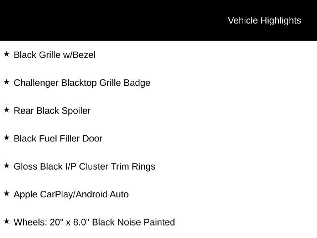 Used 2021 Dodge Challenger SXT w/ Blacktop Package RWD image 9