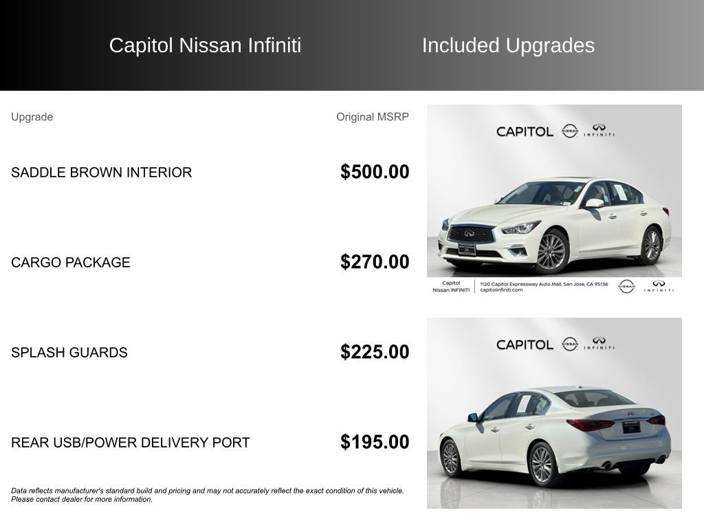 Used 2024 INFINITI Q50 Luxe w/ Cargo Package image 8