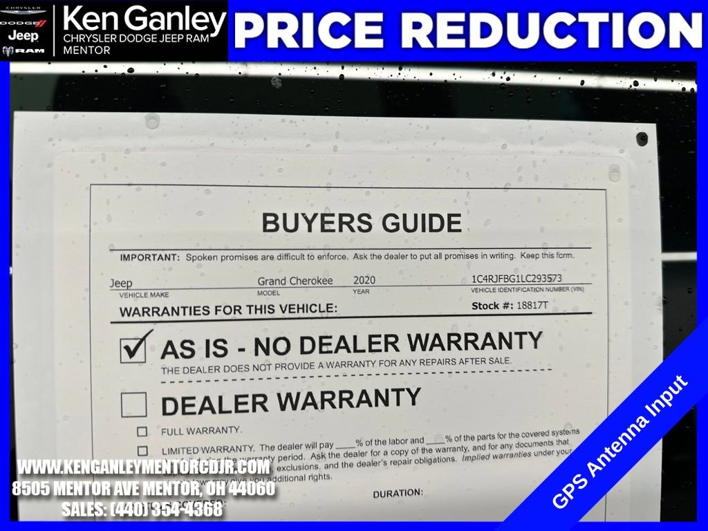 Certified 2020 Jeep Grand Cherokee Limited X image 29