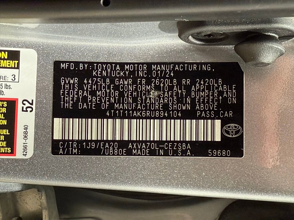 Certified 2024 Toyota Camry SE image 27