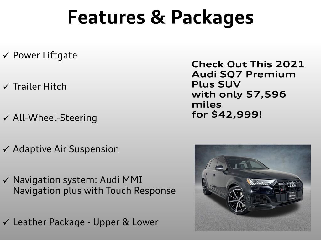 Used 2021 Audi SQ7 Premium Plus w/ Executive Package image 16