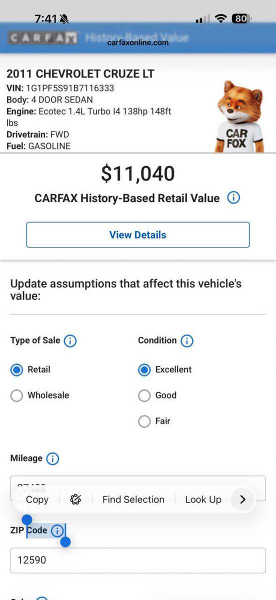 Used 2011 Chevrolet Cruze LT FWD image 25