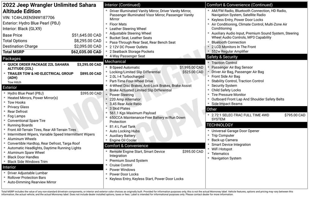 Used 2022 Jeep Wrangler Unlimited Sahara image 53