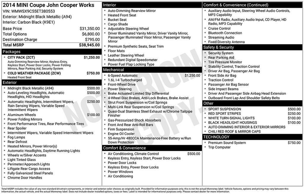 Used 2014 MINI Cooper Coupe John Cooper Works image 4