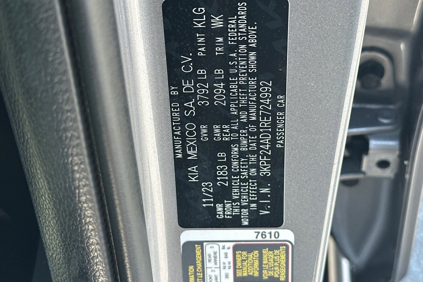 Used 2024 Kia Forte LXS FWD image 26