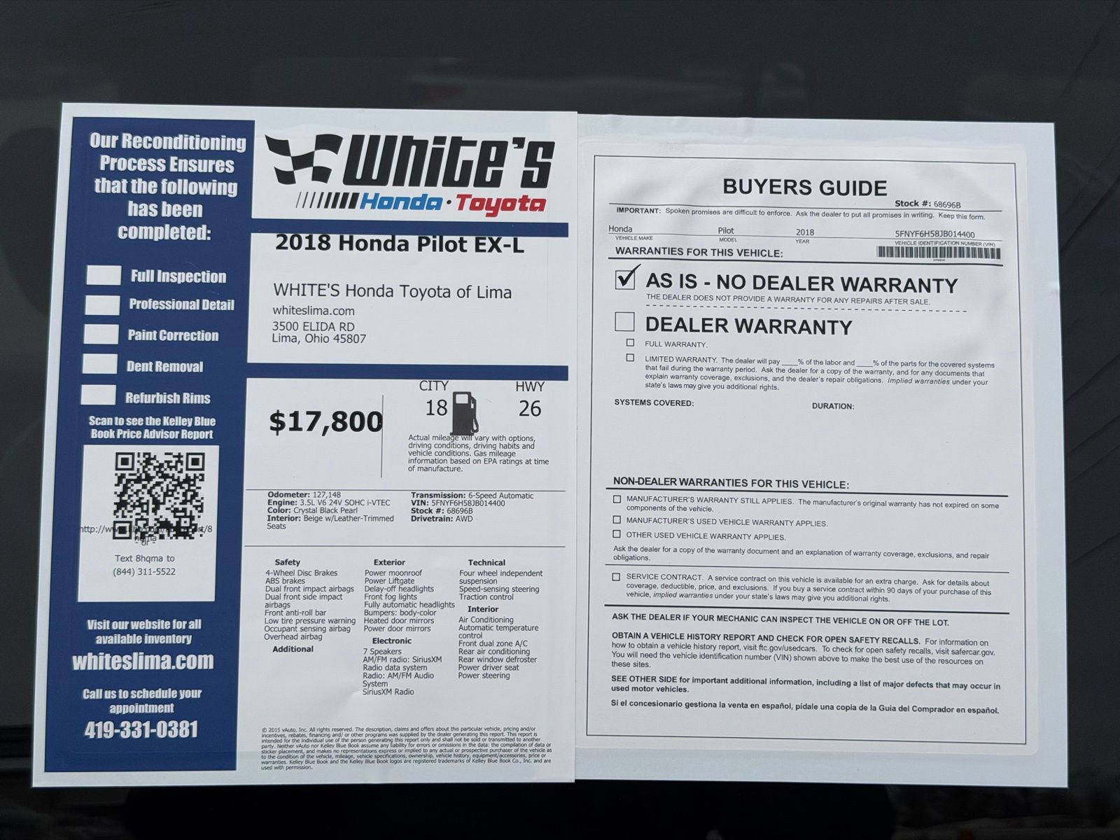 Used 2018 Honda Pilot EX-L image 37
