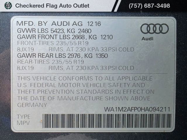 Used 2017 Audi Q5 2.0T Premium Plus w/ Technology Package AWD/4WD image 50