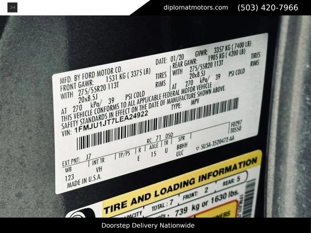 Used 2020 Ford Expedition XLT w/ Equipment Group 202A AWD/4WD image 55