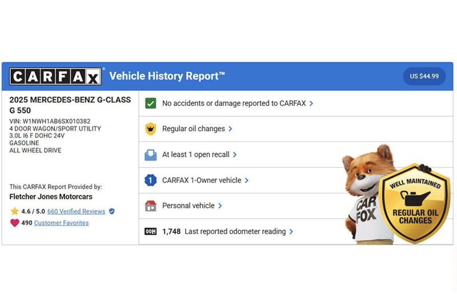 Certified 2025 Mercedes-Benz G 550 image 2