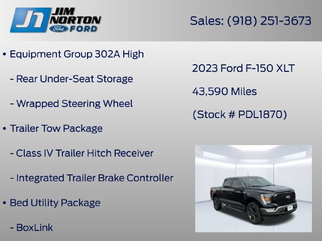Used 2023 Ford F150 XLT w/ Equipment Group 302A High AWD/4WD image 31