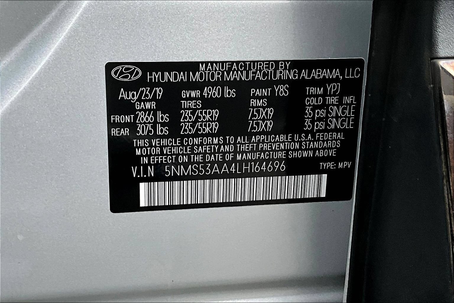 Used 2020 Hyundai Santa Fe Limited FWD image 19