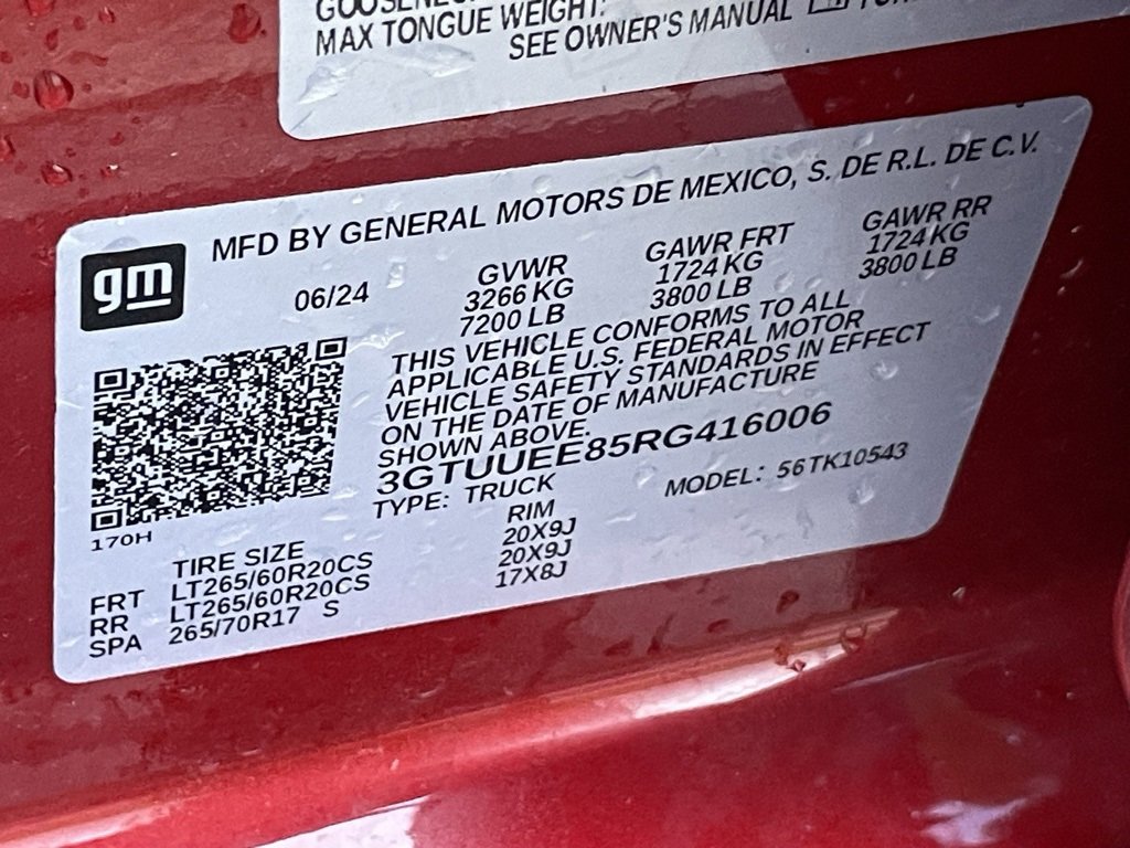 Used 2024 GMC Sierra 1500 AT4 w/ Technology Package image 34