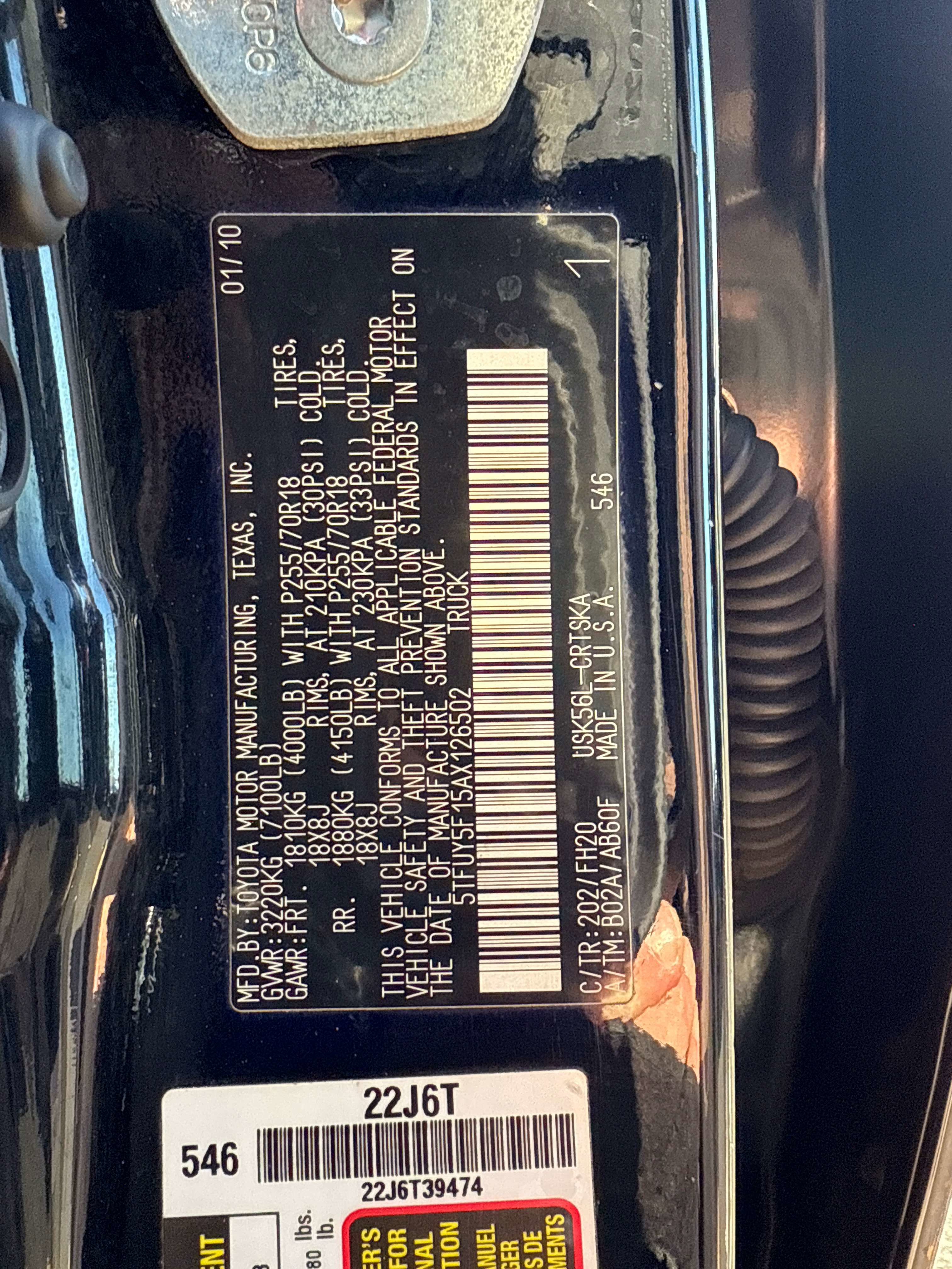 Used 2010 Toyota Tundra 4x4 Double Cab image 26