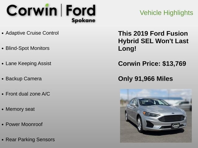Used 2019 Ford Fusion SEL FWD image 6