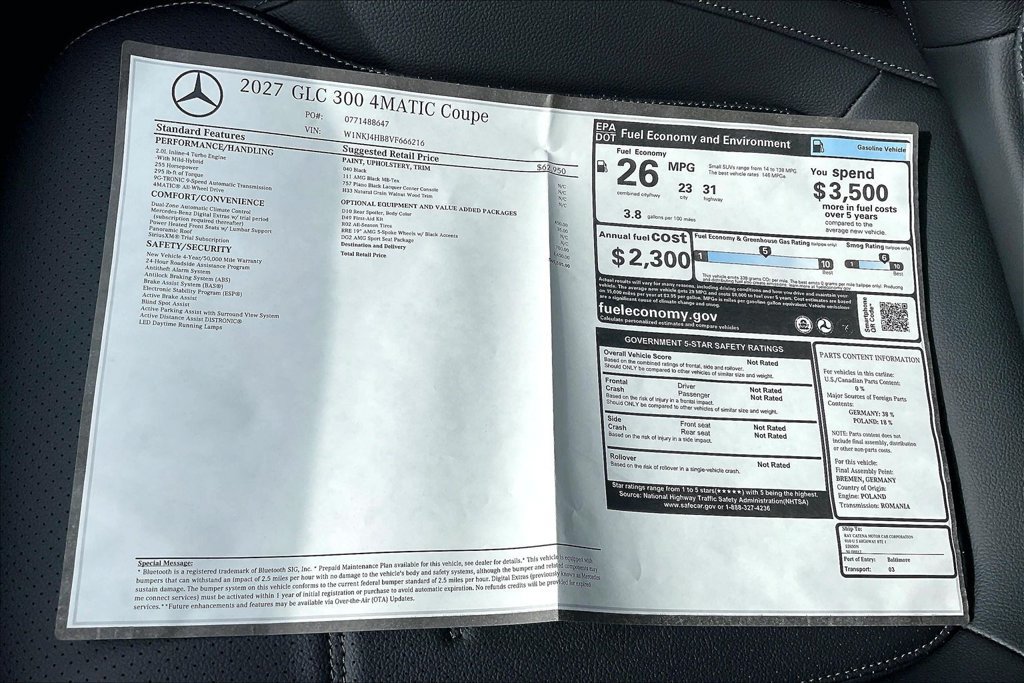 New 2027 Mercedes-Benz GLC 300 4MATIC image 13