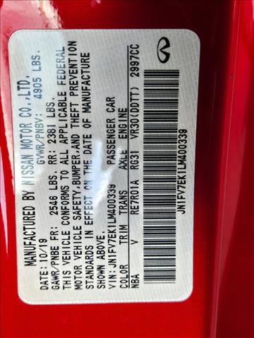 Used 2020 INFINITI Q60 Red Sport 400 image 24