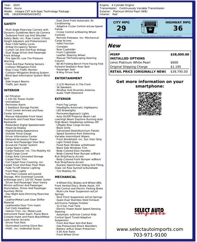 Used 2025 Acura Integra A-Spec image 2