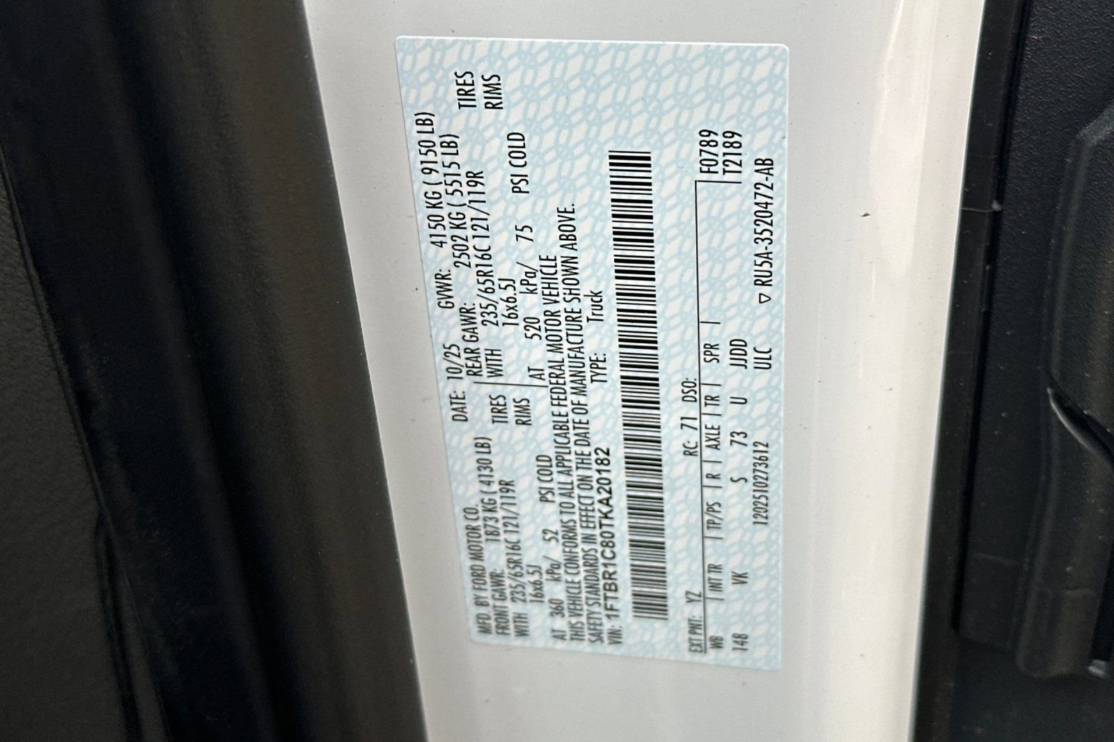 New 2026 Ford Transit 250 148 Medium Roof w/ Load Area Protection Package image 27