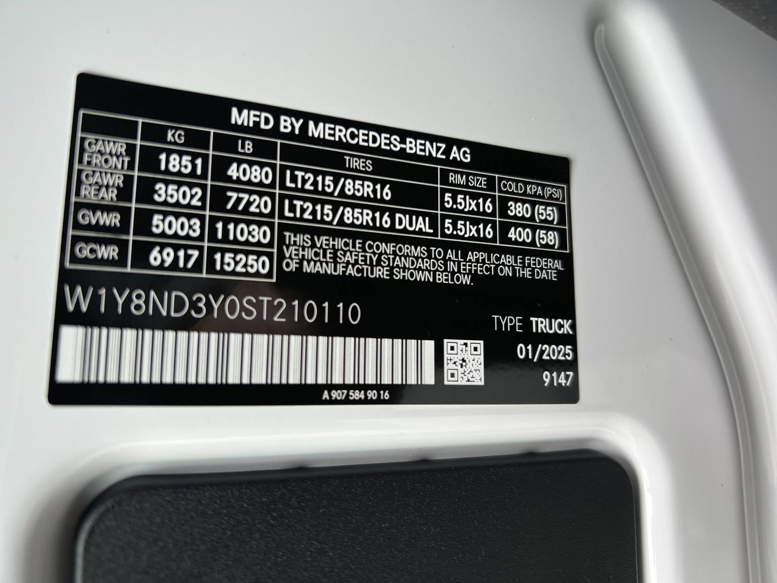 New 2025 Mercedes-Benz Sprinter 3500 image 37