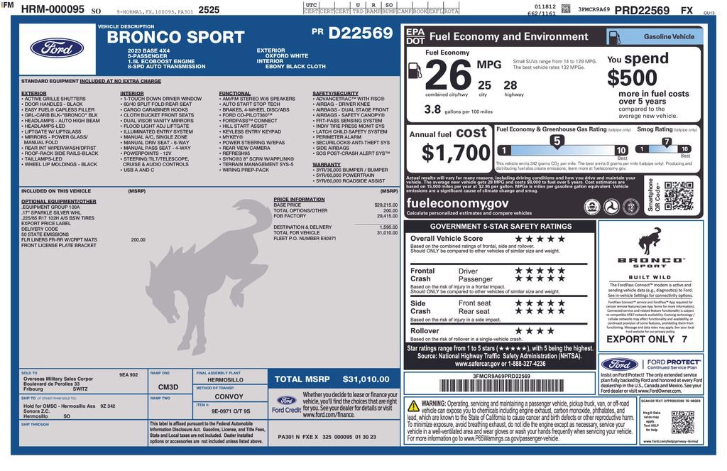 Used 2023 Ford Bronco Sport AWD/4WD image 15