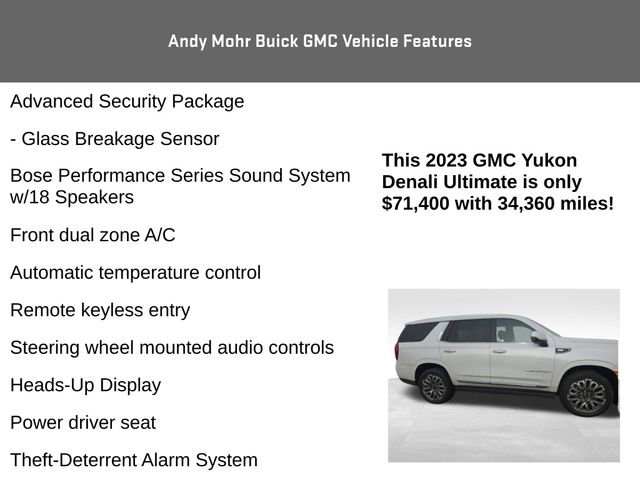 Used 2023 GMC Yukon Denali Ultimate AWD/4WD image 15