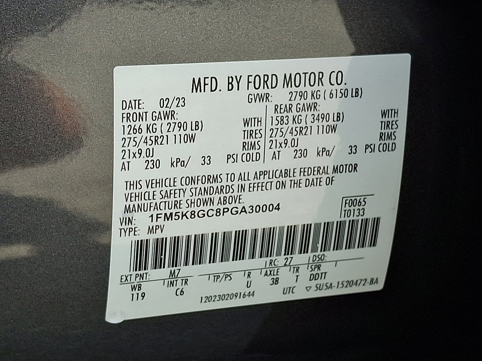 Used 2023 Ford Explorer ST w/ Equipment Group 401A AWD/4WD image 31
