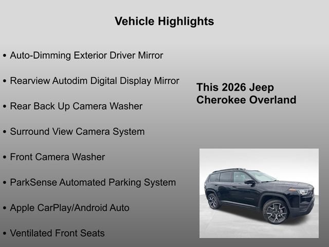 New 2026 Jeep Cherokee Overland image 15